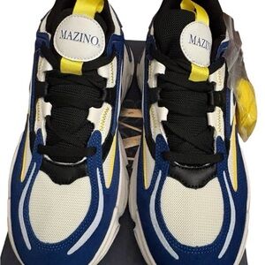 Mazino Blue and Yellow Sneakers